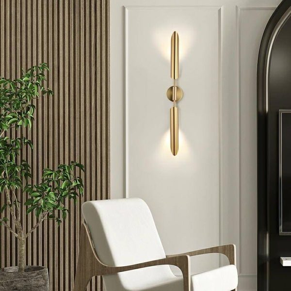 2-płomienna lampa ścienna Locca MSE010400225 złota