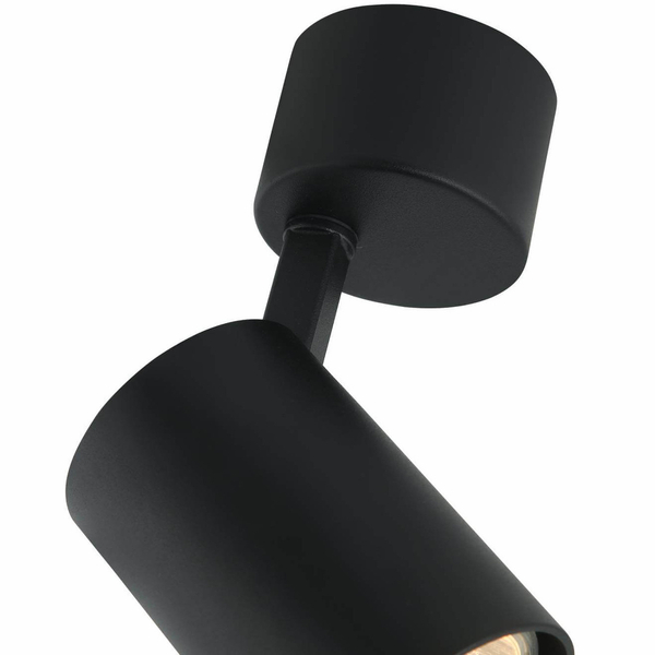 Regulowana LAMPA sufitowa Tuka Nero Orlicki Design metalowa OPRAWA spot tuba czarna