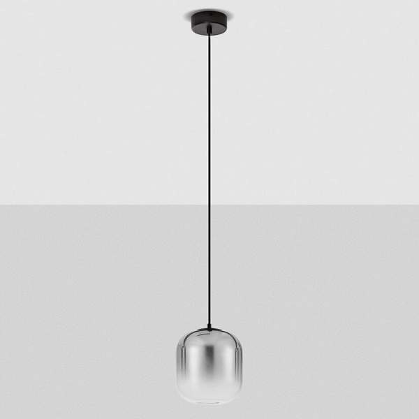 Wisząca lampa do salonu ANUCO LE44610 LED 3W 3000K szklana szara