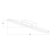 Kinkiet ścienny EPSILON AZ5694 Azzardo LED 27W 3000K listwa IP44 biała