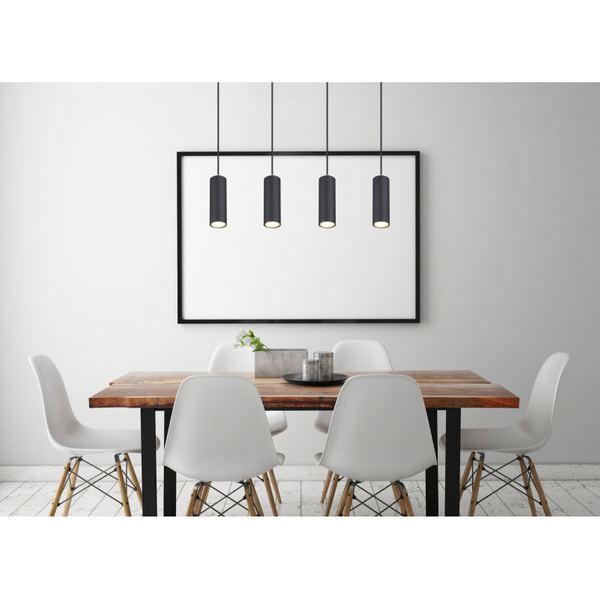 Wisząca lampa Robby 57911-4HB nad łóżko czarna chrom