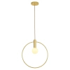 Pierścieniowa lampa wisząca BELLA DP0001A-400R do sypialni złota