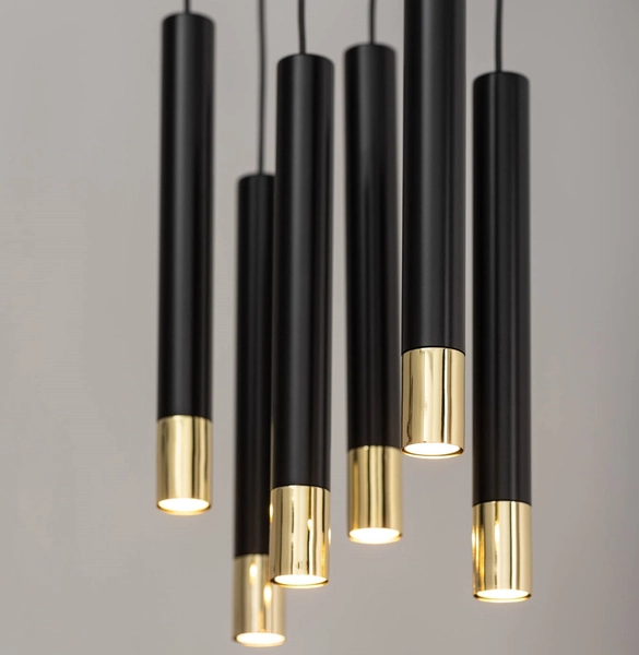 Żyrandol lampa salonowa Sopel Grand 33397 nad stolik czarna złota