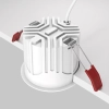 Wpuszczane oczko Alfa DL043-01-15W2.7K-RD-WB-DE LED 15W 2700K białe czarne