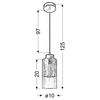 Lampa wisząca LIBANO 31-51646 szklana zwis tuba chrom przezroczysta