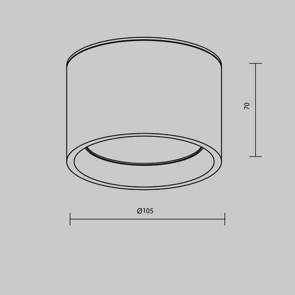 Lampa salonowa sufitowa Hydra C090CL-10W3K-W LED 10W 3000K IP44 biała