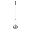 Lampa zwisająca Rastia PND-34361-S-HBR-AMB LED 6W 3000K kula bursztynowa