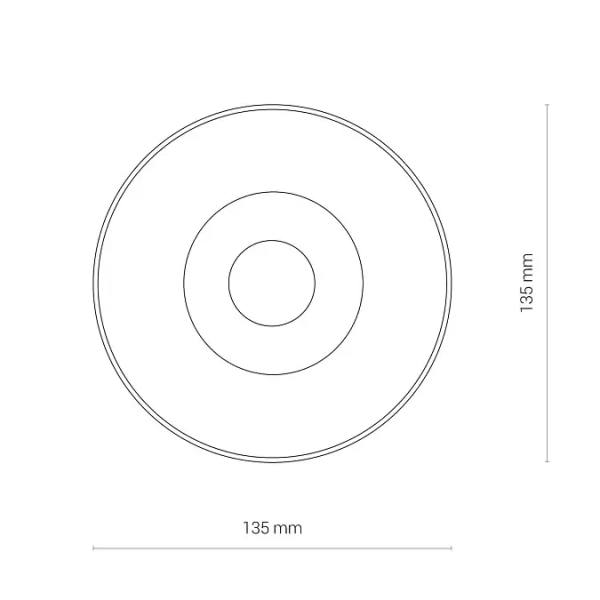 Sufitowa lampa metalowa CL IOS 8733 LED 30W 3000K tubka czarna