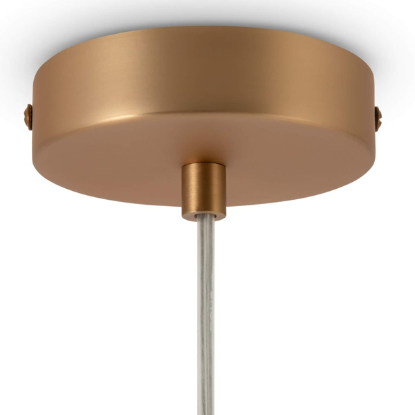 Lampa wisząca do sypialni Basic Form MOD321PL-01G3 kula biała złota