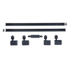 System szynowy SNOW LP-737 BK SET Light Prestige metalowa OPRAWA zestaw listwa z reflektorkami czarne