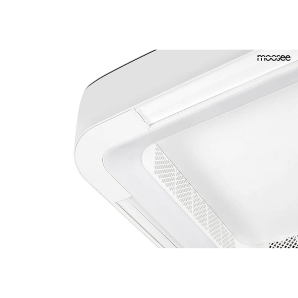 Lampa sufitowa z wentylatorem Fanlight 5900168832329 Moosee ściemnialna biała
