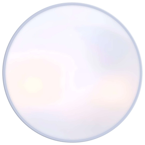 Zewnętrzna LAMPA sufitowa stropowa VRANOS 32111 Globo okrągła OPRAWA do łazienki PLAFON na taras outdoor IP44 biały srebrny