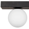 Lampa kulista przysufitowa SPHERE 1204 Zumaline do sypialni czarny biały