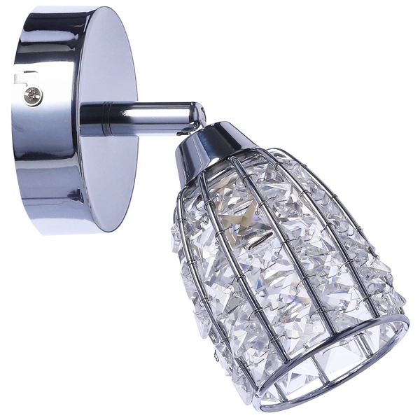 Kinkiet ścienny kryształowy Shiba 91-13385 Candellux chrom