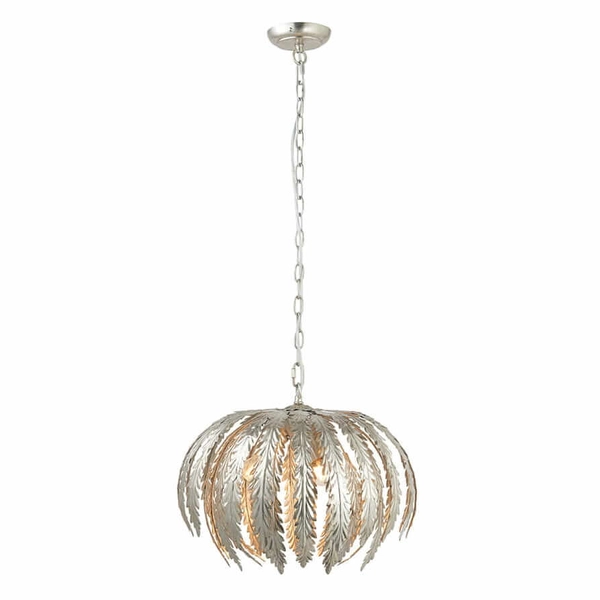 Designerska lampa wisząca do jadalni srebrna Delphine OUTLET