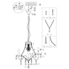 Wisząca salonowa lampa Luster R11073000 RL Light kryształy przezroczysty