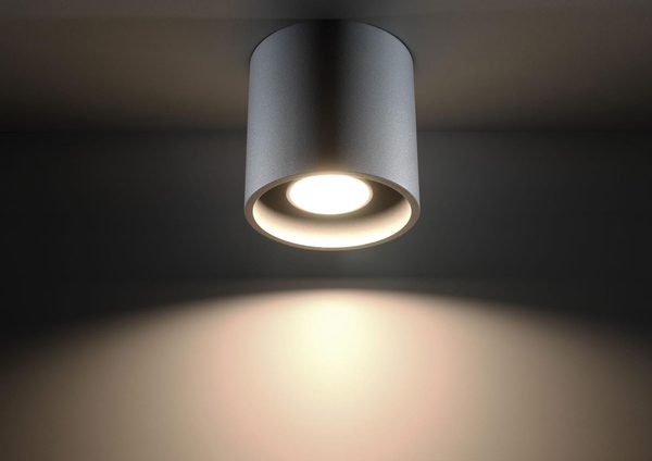 Downlight LAMPA sufitowa SL.0018 metalowa OPRAWA tuba szara