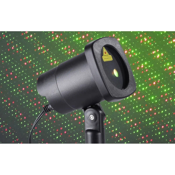 Ogrodowy reflektor LASER czarny LED 6W IP44 wbijany do ogrodu energooszczędny 19940-18