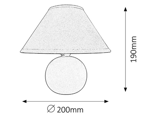 Nocna lampa sypialniana Ariel 4906 na szafkę nocną czerwona