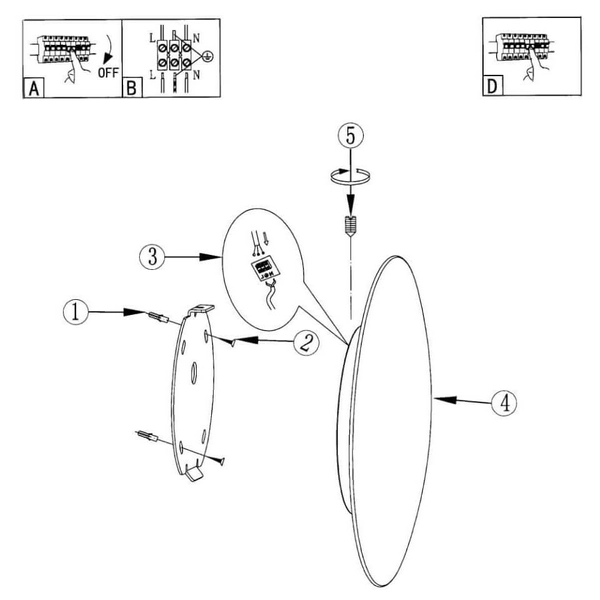 LAMPA sufitowa PLATILLO LP-8102/1C-12W WH Light Prestige okrągła OPRAWA plafon LED 12W 3000K metalowy moon biały