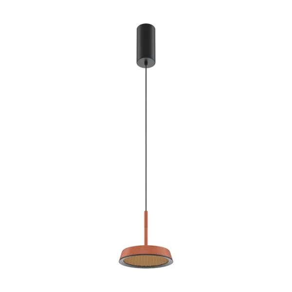 Okrągła lampa wisząca El MOD041PL-L15TR3K LED 12W 3000K pomarańczowa