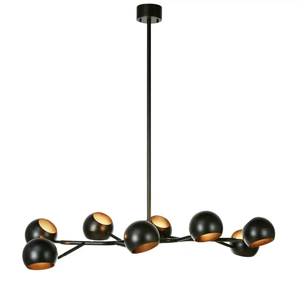 Molekułowa lampa wisząca Edgar 108852 kule metalowy czarny