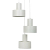Potrójna wisząca lampa Rif 3 41168 do salonu na stół beżowy szary