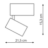 Reflektor sufitowy Sun LP-558-MAG-BK LED 15W 3000K do szyny czarny