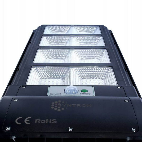 Solarna uliczna latarnia 298 Domeno LED 360W 6000K IP66 metalowa czarna