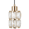 Salonowa lampa wisząca Alma PND-40668-5-HBR szklana złoty przezroczysty