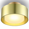 Okrągły plafon Braket 322901104 Elkim LED 6W 3000K metalowa do salonu złoty