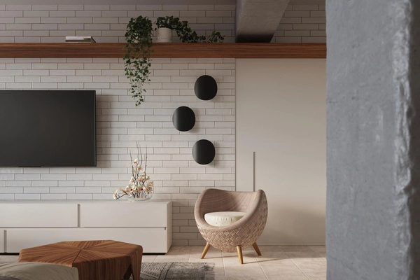 LAMPA ścienna SL.0935 metalowa OPRAWA kinkiet kamień czarny