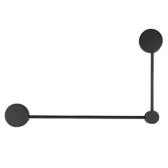 Podwójna lampa ścienna Orbit 10638 Nowodvorski molekuły płaski czarny