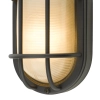 Loftowy ogrodowy kinkiet Salcombe SAL5222 żebrowany IP44 czarny