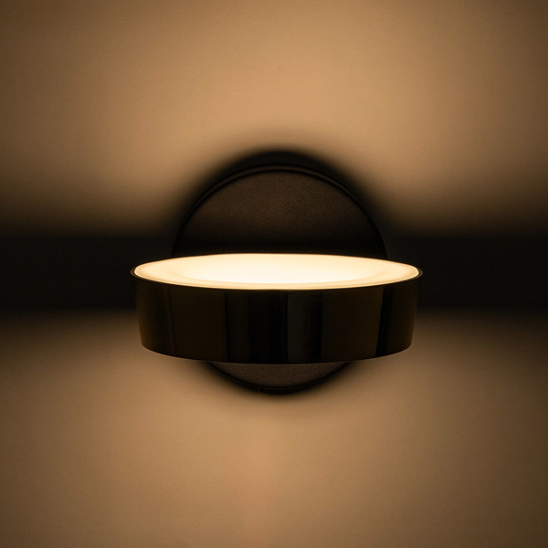 Ścienny kinkiet do sypialni Lara MB7170-1-3BGT LED 12W 3000K czarny złoty