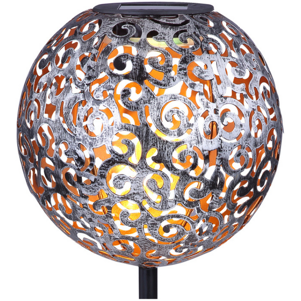 Lampka zewnętrzna Solar 33743 Globo LED 0,06W 3000K kula ball IP44 srebrna