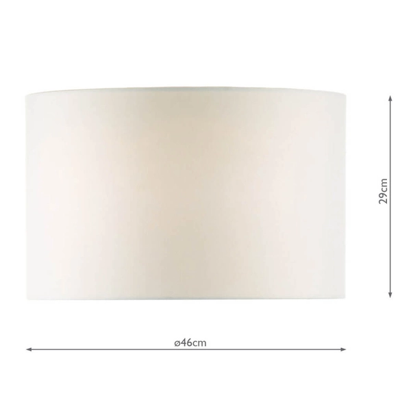 Klosz z tkaniny do lampy Pyramid PYR182 Dar Lighting do sypialni biały