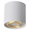 Downlight do sypialni XENO 325389 podłużna tuba biała złota