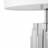 Lampa stołowa z abażurem Muse MOD304TL-01CH szklana biała