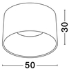 Jadalniana lampa sufitowa CAMPANERO LE44806 LED 35W 3000K biały czarny