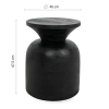 Stolik kawowy BISATO MM001501100323 czarny drewniany do salonu 35cm