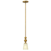 LAMPA wisząca HK-ZELDA-P-A-VS Elstead HINKLEY zwis szklana OPRAWA retro ZWIS podłużny mosiądz biały