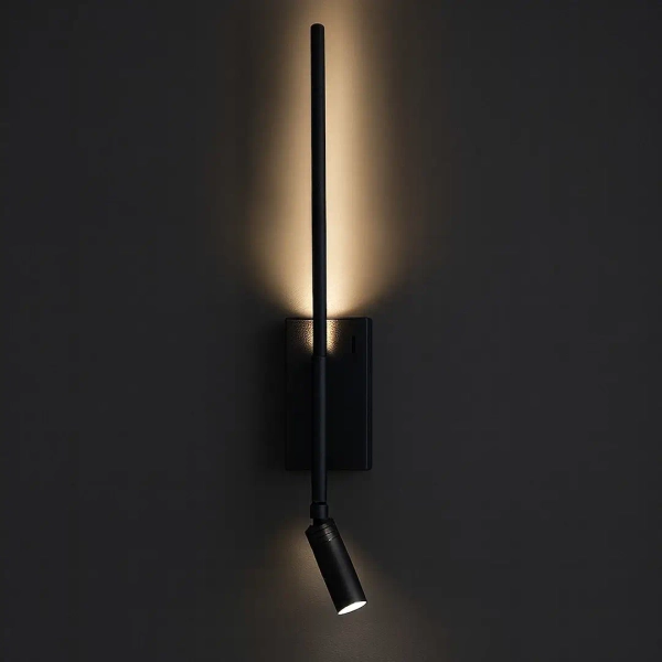 Ledowy regulowany kinkiet Torch ML1566 LED 6W+3W 4000K czarny