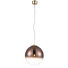 Kulista lampa wisząca Iris AZ3109 Azzardo szklana do przedpokoju miedź