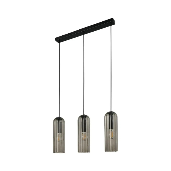 Wisząca lampa jadalniana szklana Miella 2412533047 przydymiony