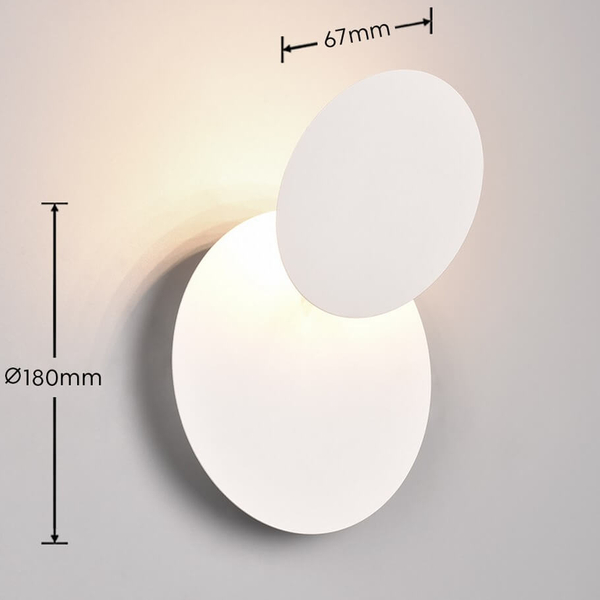 Okrągła lampa ścienna Mio 240310131 LED 6W 3000K biały