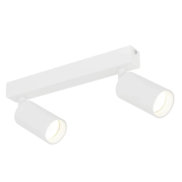 Podwójna lampa sufitowa Amis 10795 do jadalni metalowy biały złoty