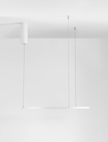 Biała lampa wisząca TOLUCA LE42783 do sypialni LED 36W 3000K ring