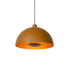 LAMPA wisząca SIEMON 45496/01/44 Lucide metalowa OPRAWA kopuła ZWIS hygge żółty