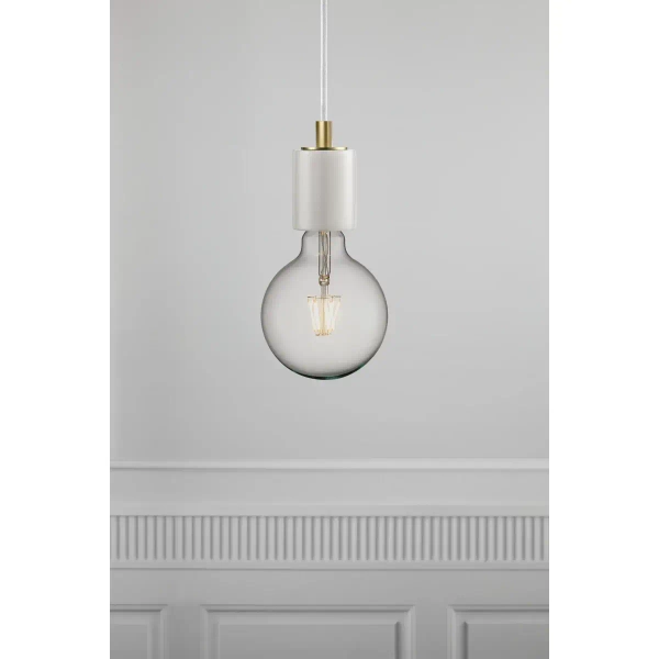 Lampa wisząca marmurowa SIV 45883001 do jadalni biała